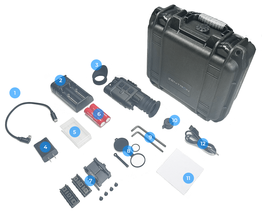 MEGA CQ25R included accessories